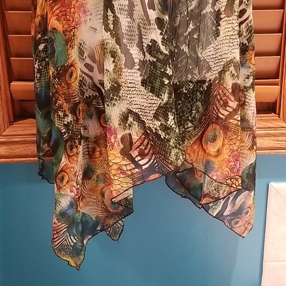 🔮🔥3 for $15.🔥 Gorgeous Peacock Inspired Dress - Picture 7 of 9